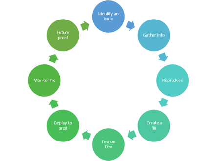 SAP troubleshooting cycle