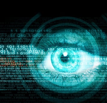 Digital image of womans eye- Security concept