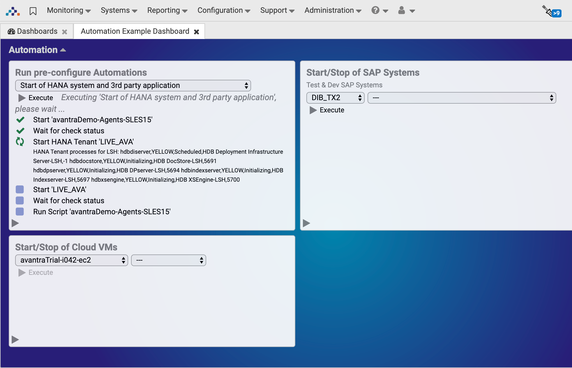 Cloud Automation for SAP  Systems with Avantra