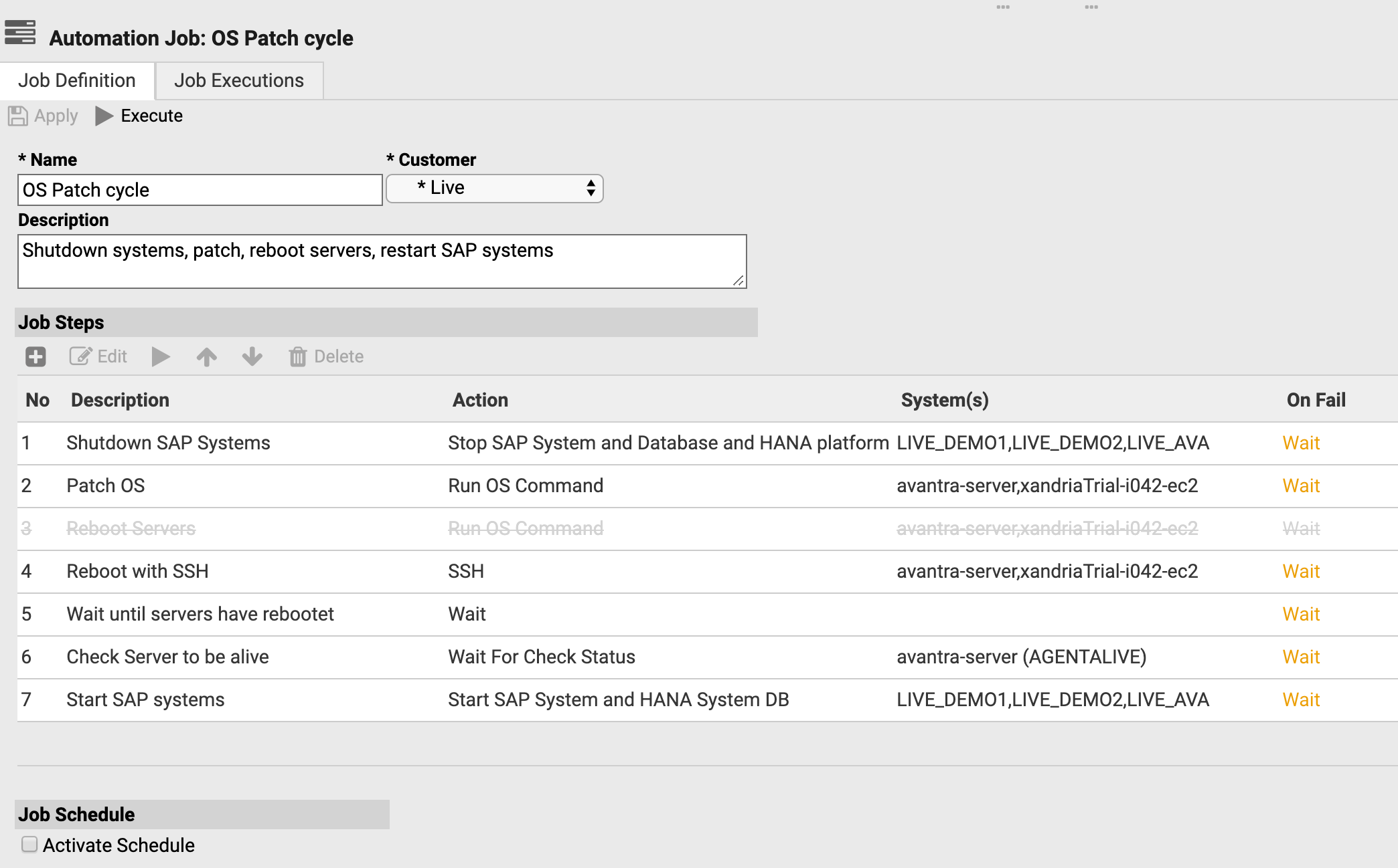 Full-stack automation with Avantra