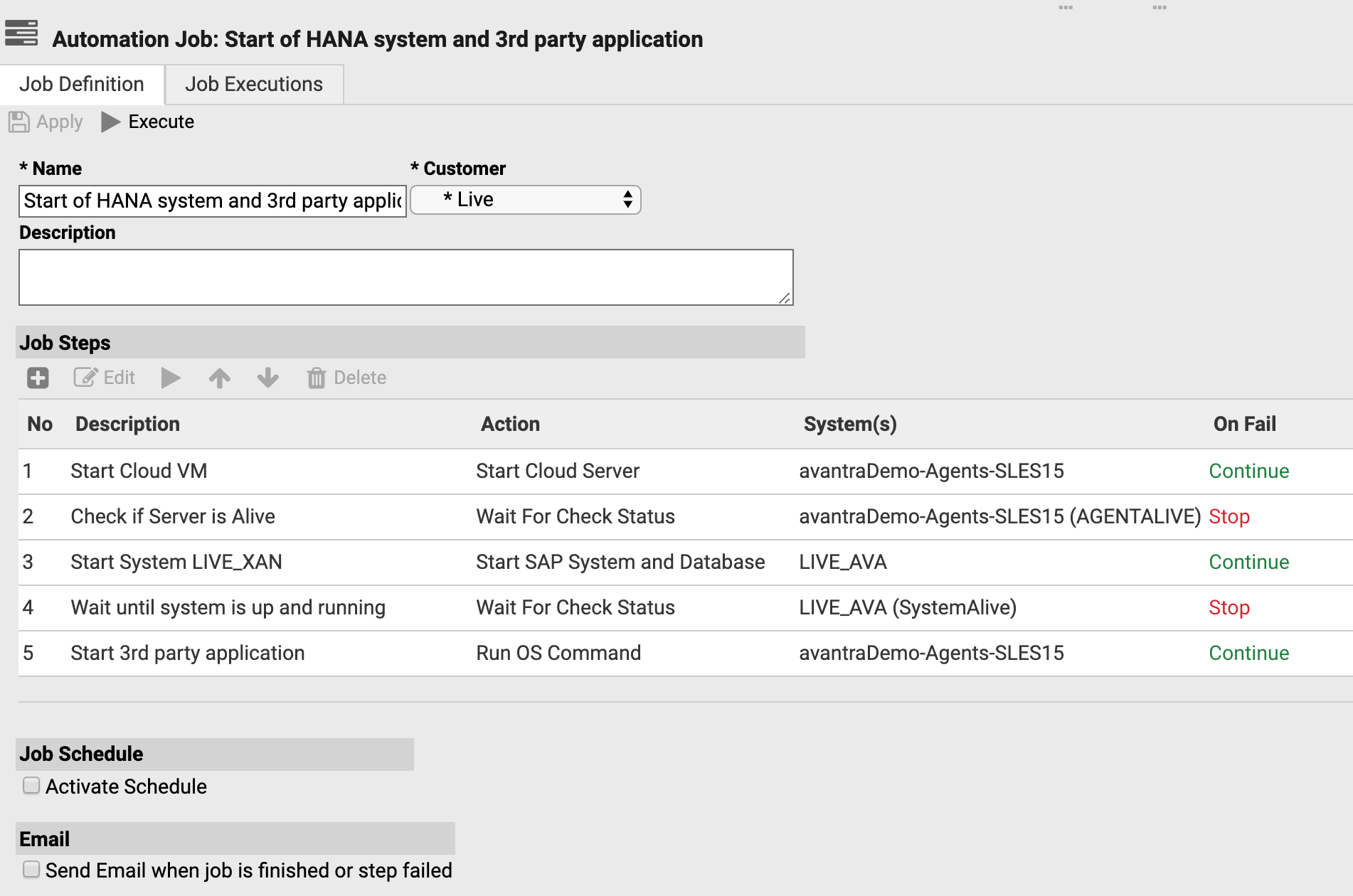 DevOps Automation – Job Details Planning