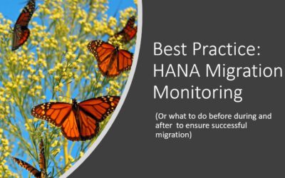 Best practice HANA migration monitoring webinar