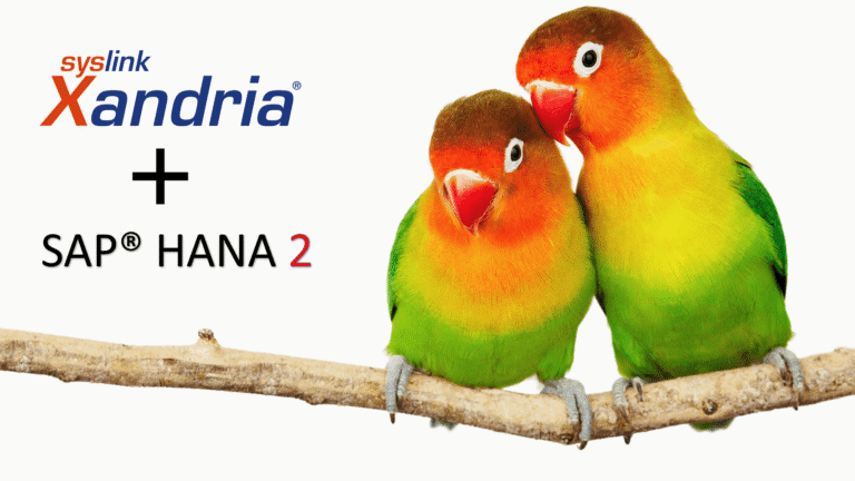 Xandria now supports the newly released HANA 2