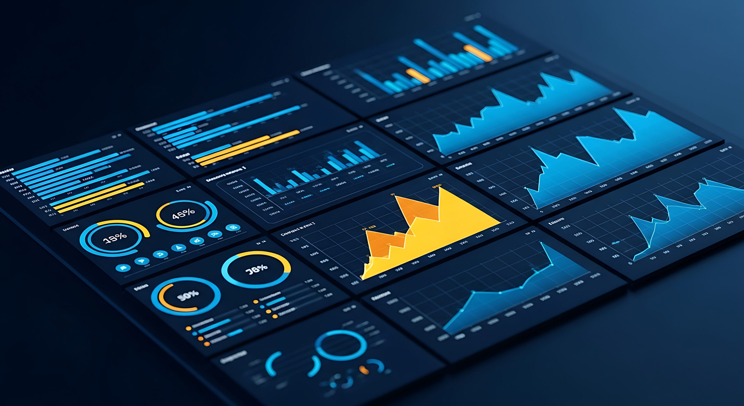 Avantra Custom Dashboards — SLA, Compliance, and Performance Reporting Mehrere Dashboard-Module für Unternehmensanalysen, die Leistungskennzahlen, SLA-Berichte und Compliance-Daten aus verschiedenen Geschäftssystemen anzeigen